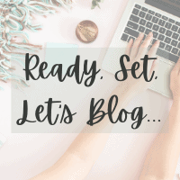 Ready, Set, Let's Blog…