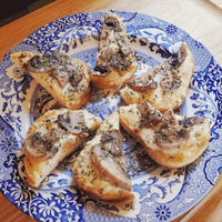 Mushroom and Thyme Cheesy Toast